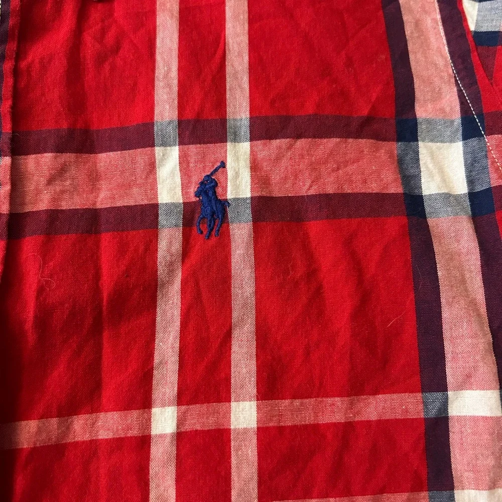 Ralph Lauren Red and Blue Plaid Shirt